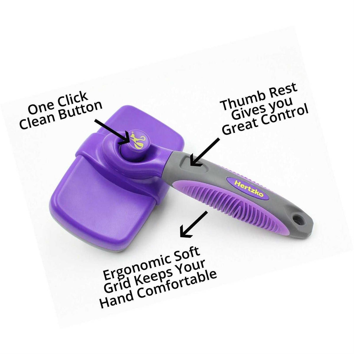 Self-Cleaning Dog & Cat Slicker Brush Y9819