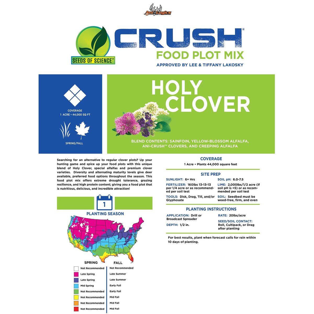 20lb Clover Seeds H5844