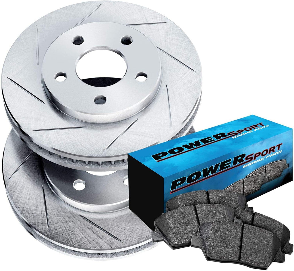 Slotted Brake Rotors and Semi Met Pads Y74599