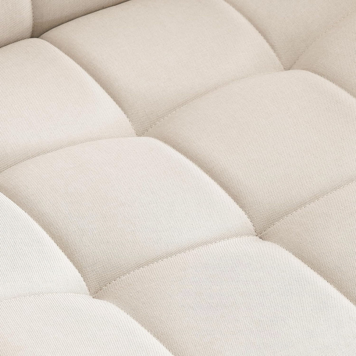 Beige Wide Armless Desk Chair with Wheels G2170