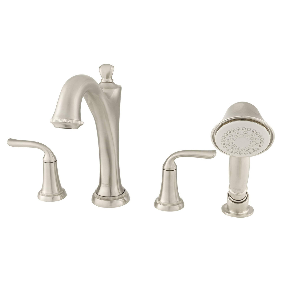 Brushed Nickel Roman Tub Faucet with Personal Shower B8971