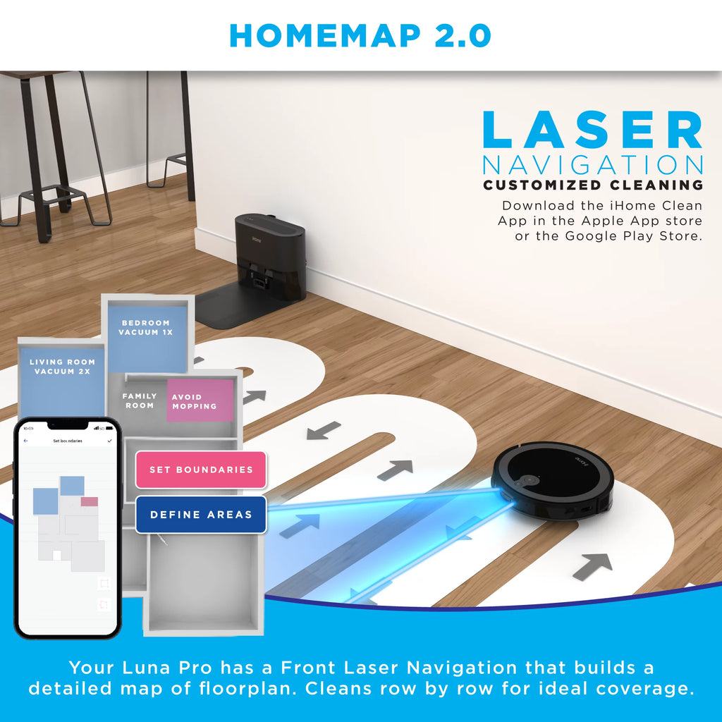 3-in-1 Robot Vacuum and Vibrating Mop with Auto Empty Base A523