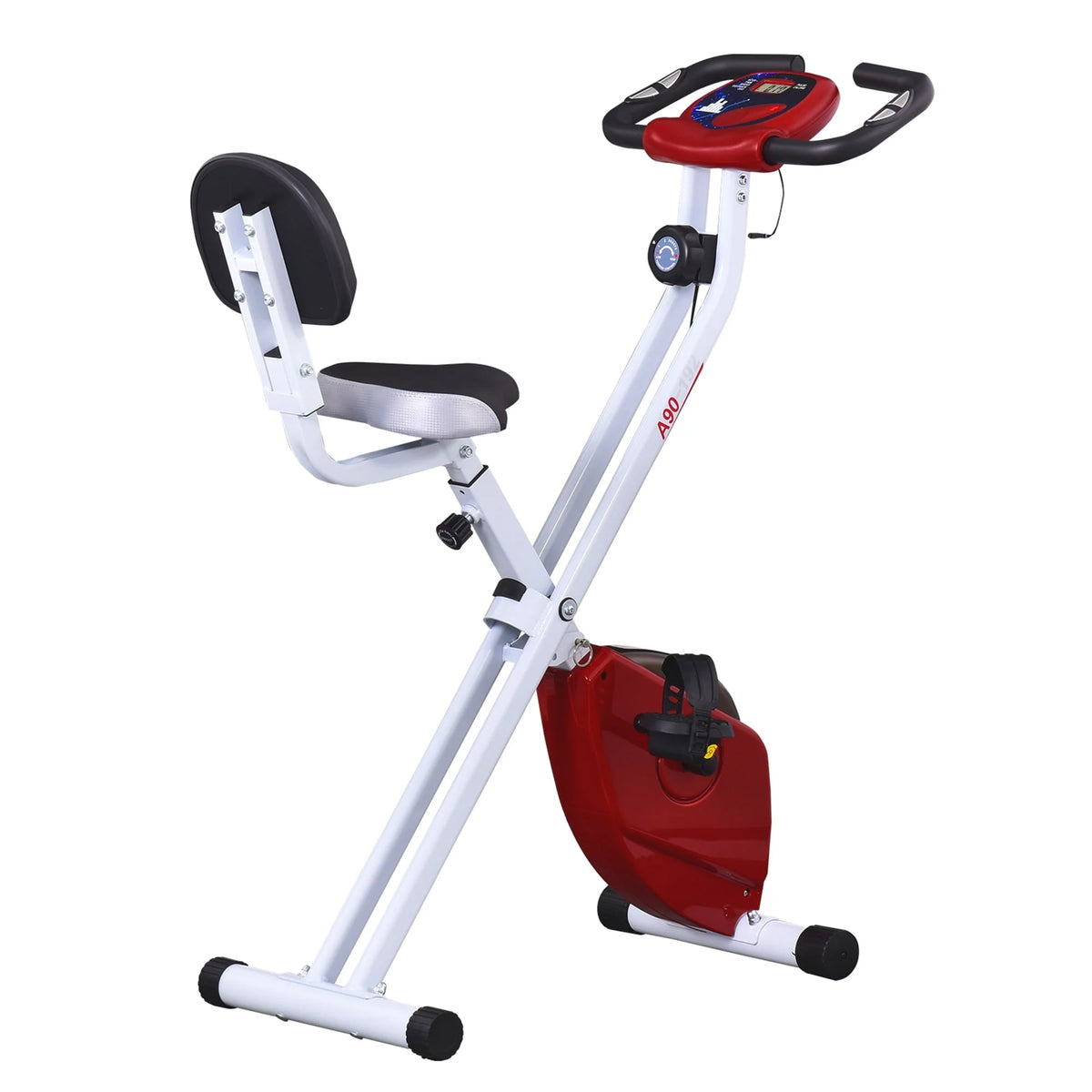 Folding Upright Stationary Indoor Bike with 8 Levels of Magnetic Resistance N5626