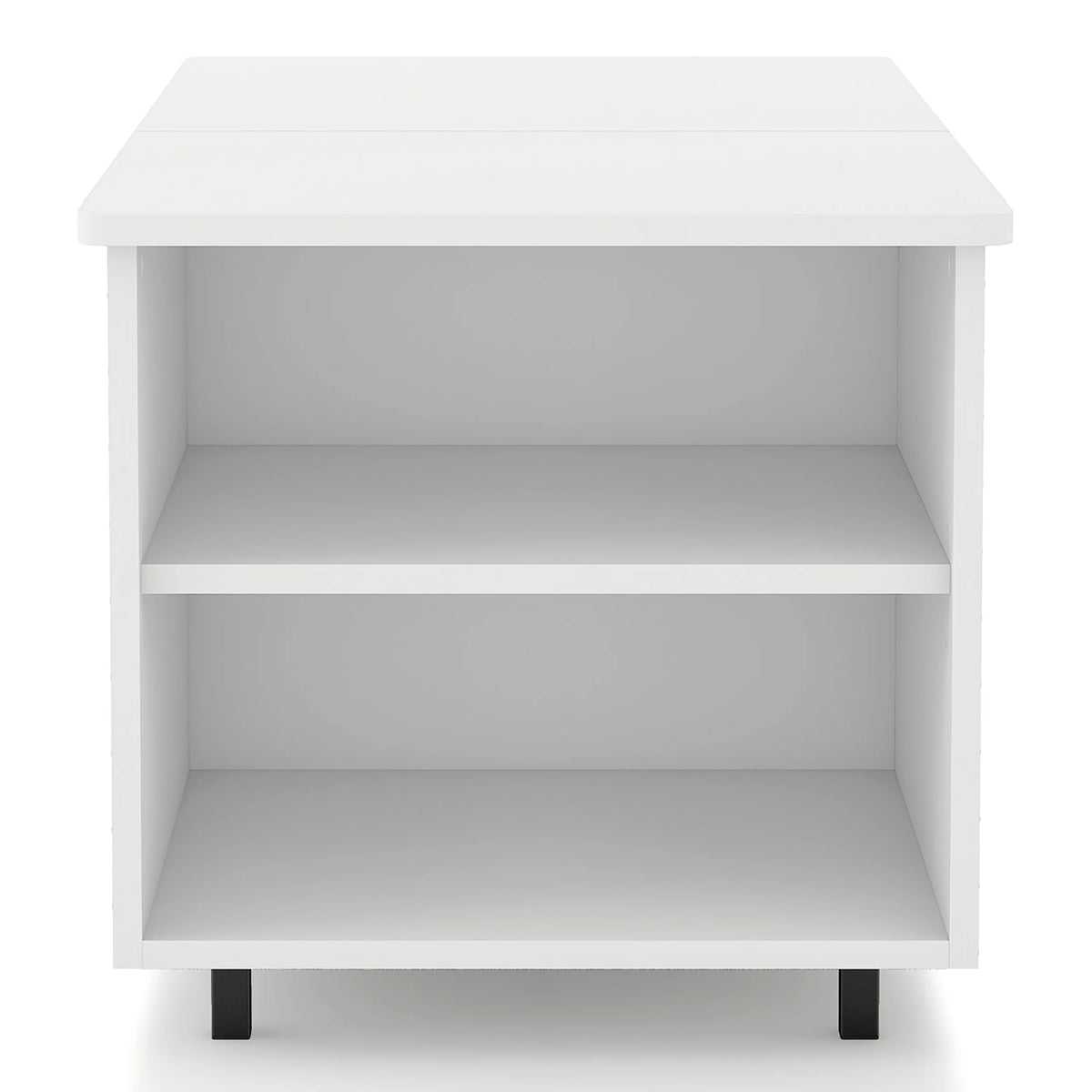 White Lift Top Storage Coffee Table with LED Light T7394