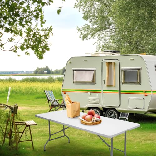 6ft Heavy Duty Plastic Folding Table M5152