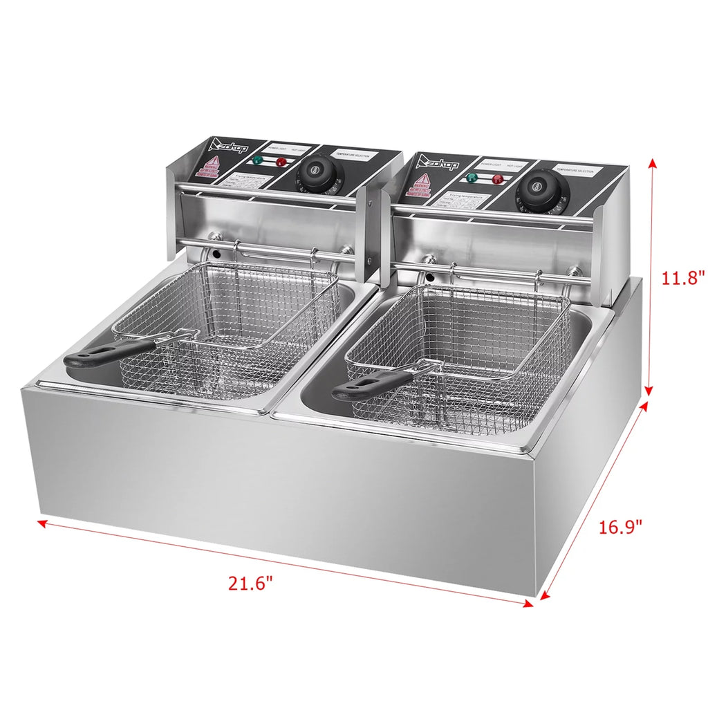 5000W 12L Stainless Steel Electric Fryer R9282