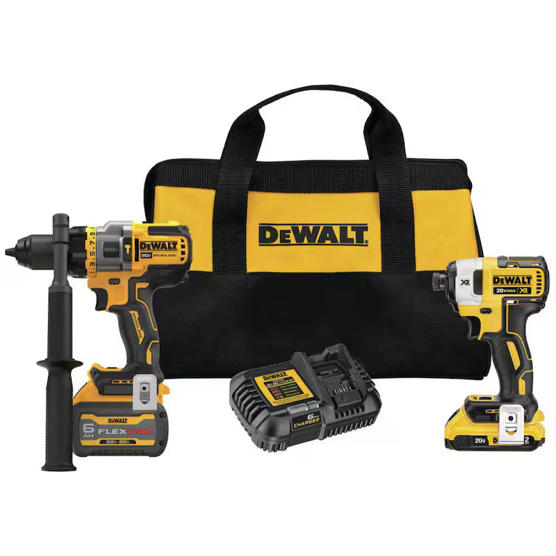 20V MAX Cordless Brushless Hammer Drill/Driver 2 Tool Combo Kit R9034