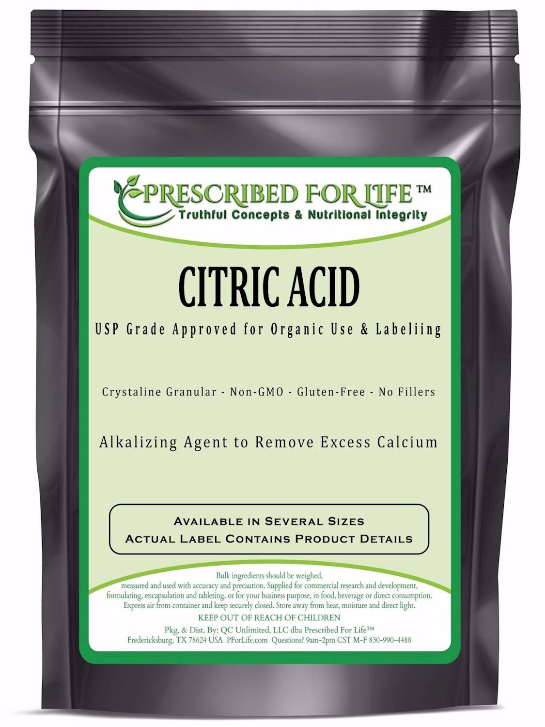 Citric Acid Fine USP Granular Y579