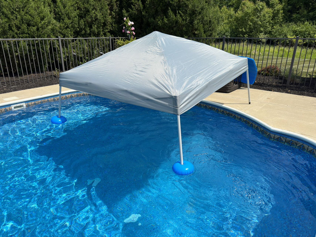 10' × 10' Grey Fabric Pop Up Gazebo Z92595