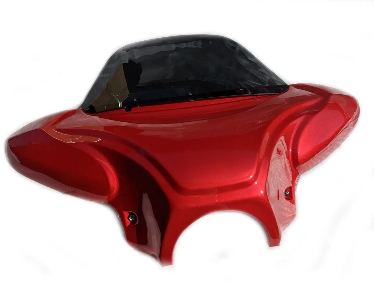 34" Red Cruiser Front Batwing Fairing with Tinted Windshield R718147