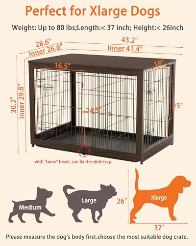White Wooden Dog Crate End Table with Divider Panel J517