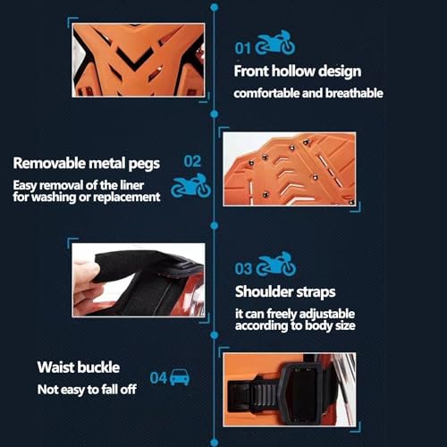 Motorcycle Chest Armor Body Guard Vest O31646
