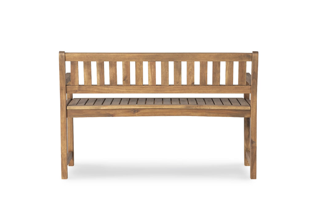 Acorn Brown Indoor/Outdoor Bench K9841