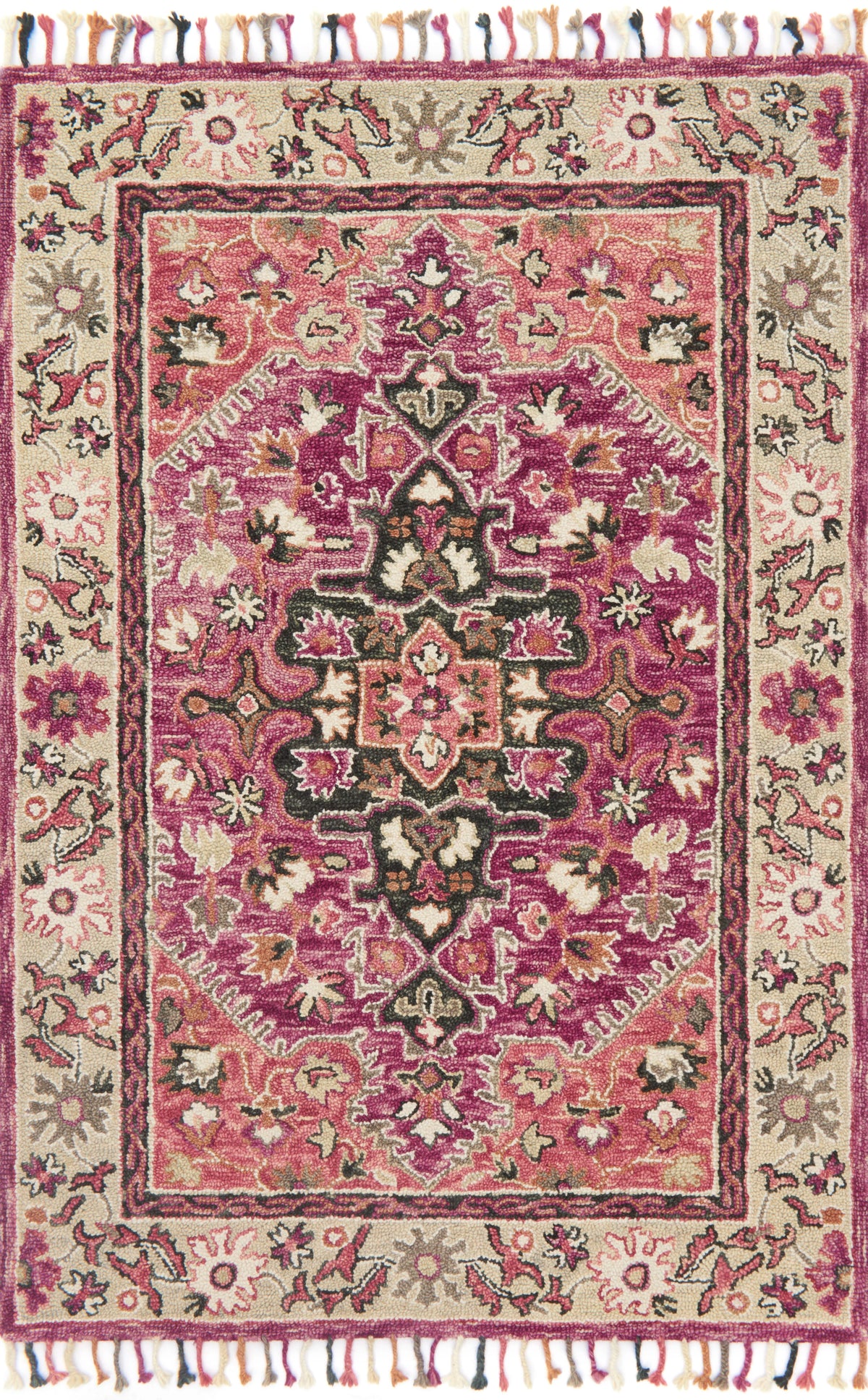 Raspberry Taupe Rug J785