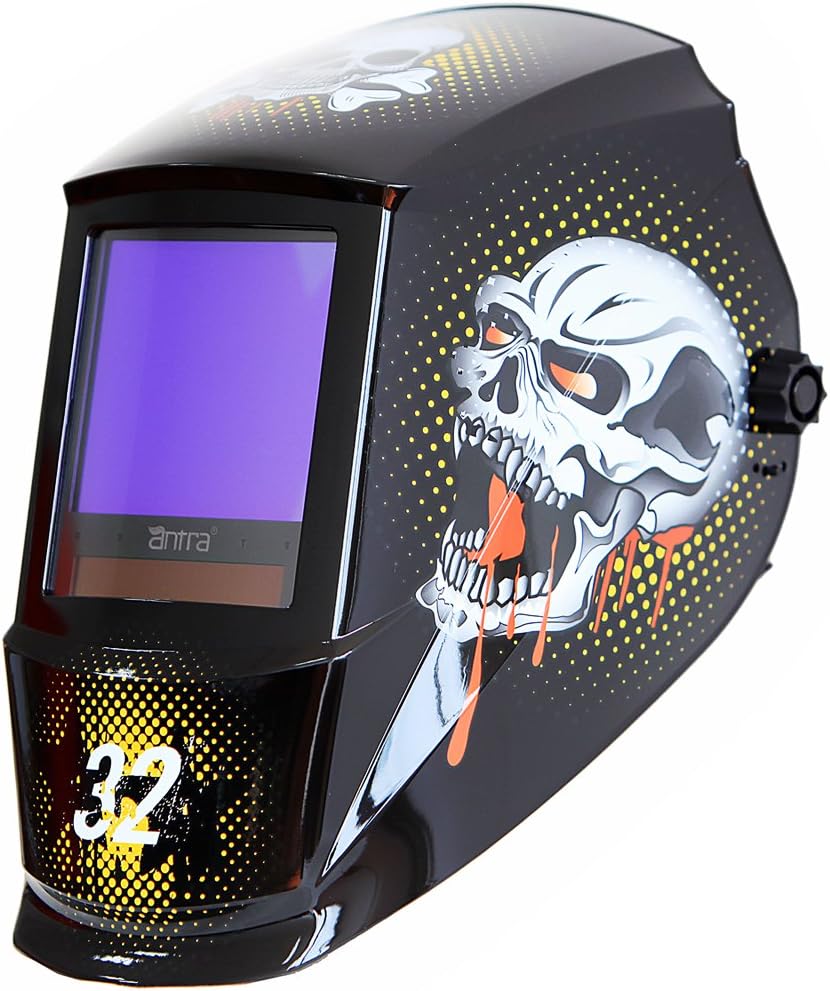 Auto Darkening Welding Helmet, Wide Shade Range 4/5-13, 6+1 Extra Lens Covers Pack of 2 Z1424