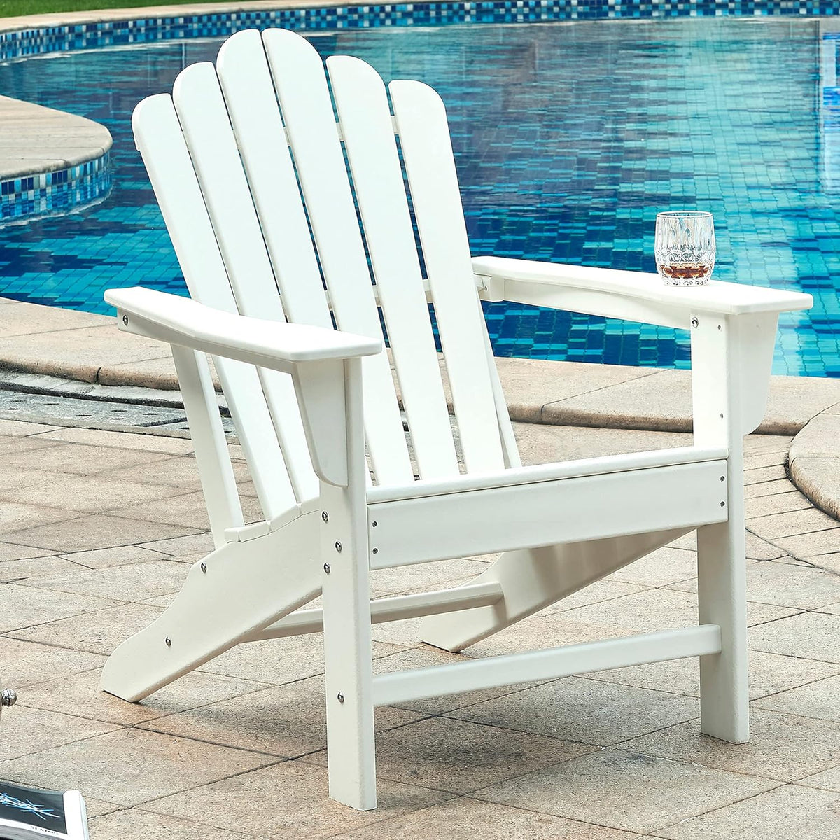 Slate Grey Weather Resistant Adirondack Chair K323