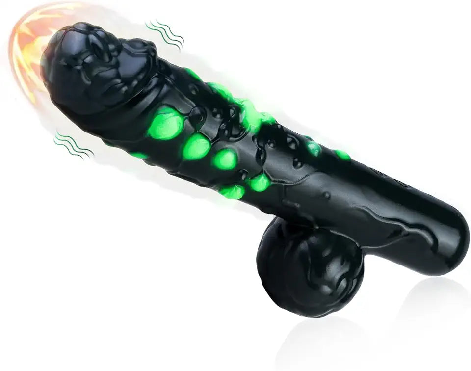 8.46" Silicone Heating Dildo Vibrator B93151