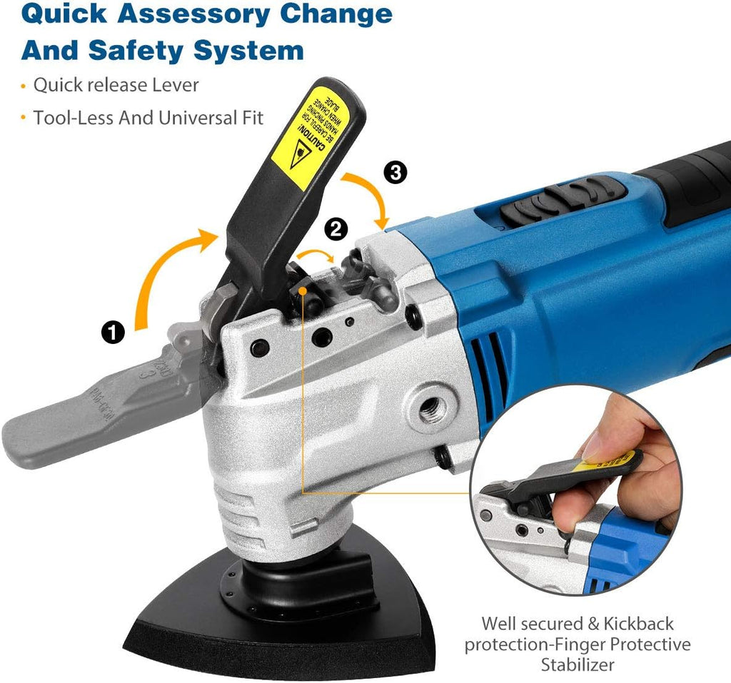 Oscillating Multi Tool with 35 Pc Accessories, Pack of 2 Y585543