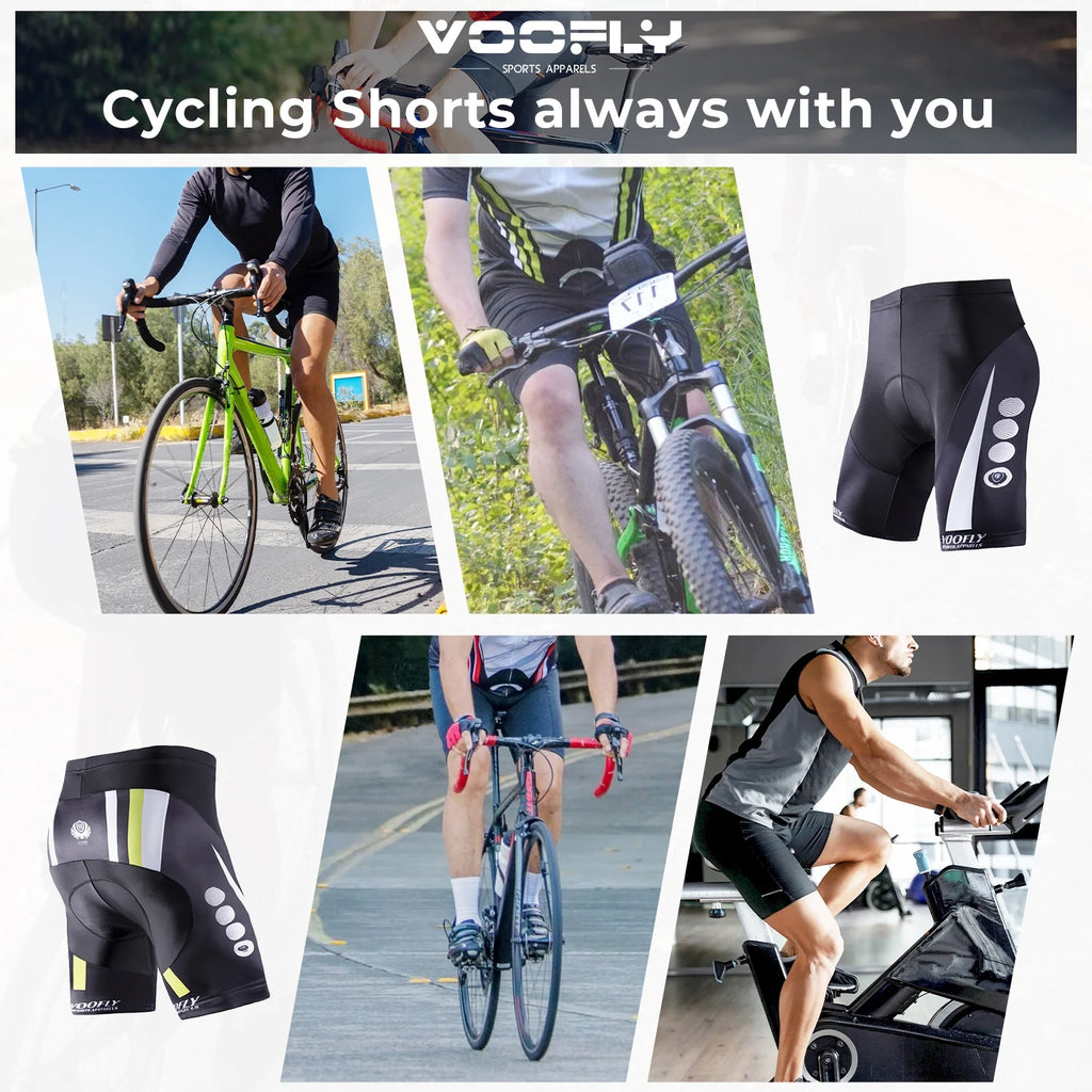 Mens 3D Gel Padded Cycling Bike Shorts Z4765