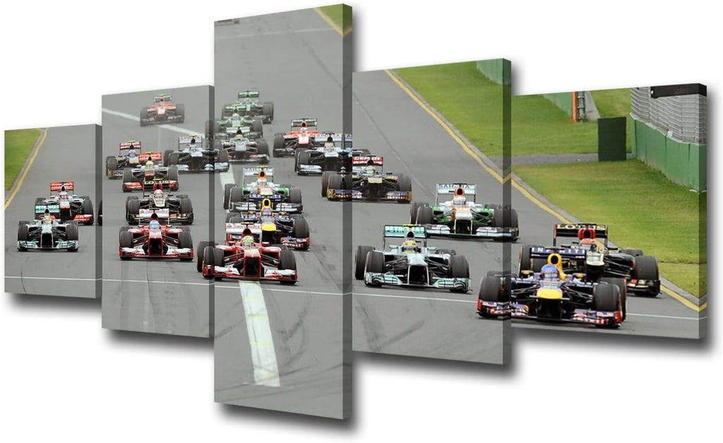 Racing Car Canvas Wall Art 60''Wx32''H Pack of 2 R1574