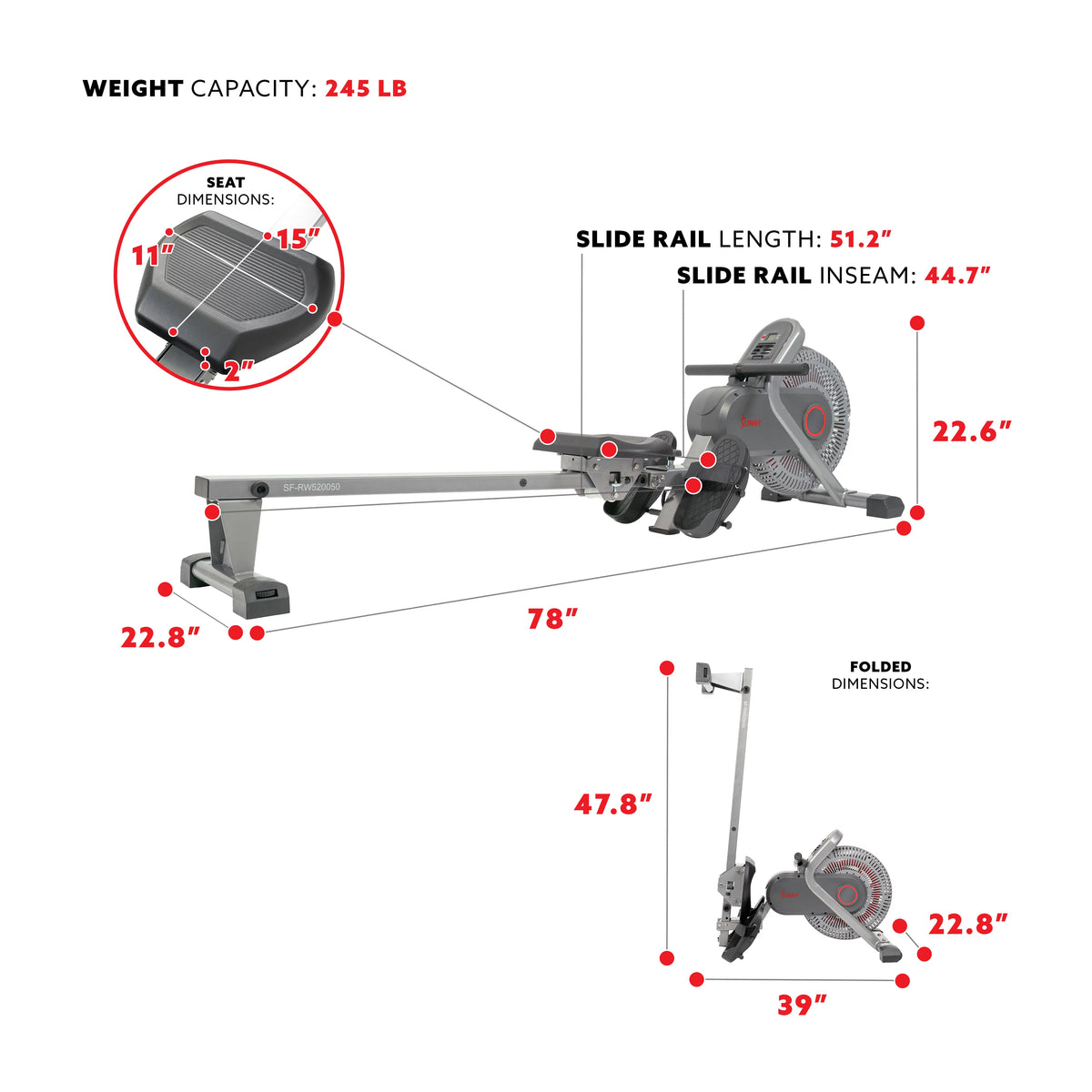 Magnetic Rowing Machine F718398