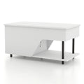 White Lift Top Storage Coffee Table with LED Light T7394