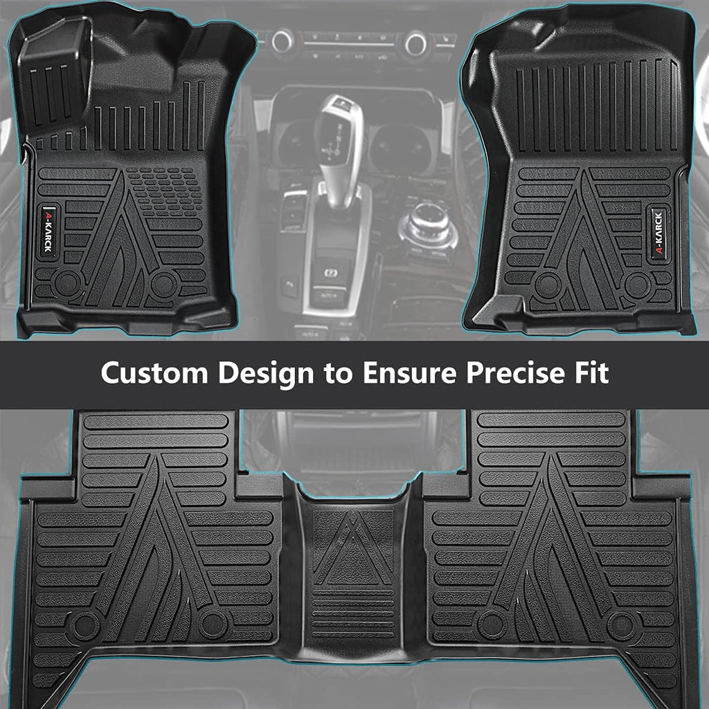 Car Floor Mats for 2018-2021 Tacoma Double Cab Automatic, 1st and 2nd Row L44815