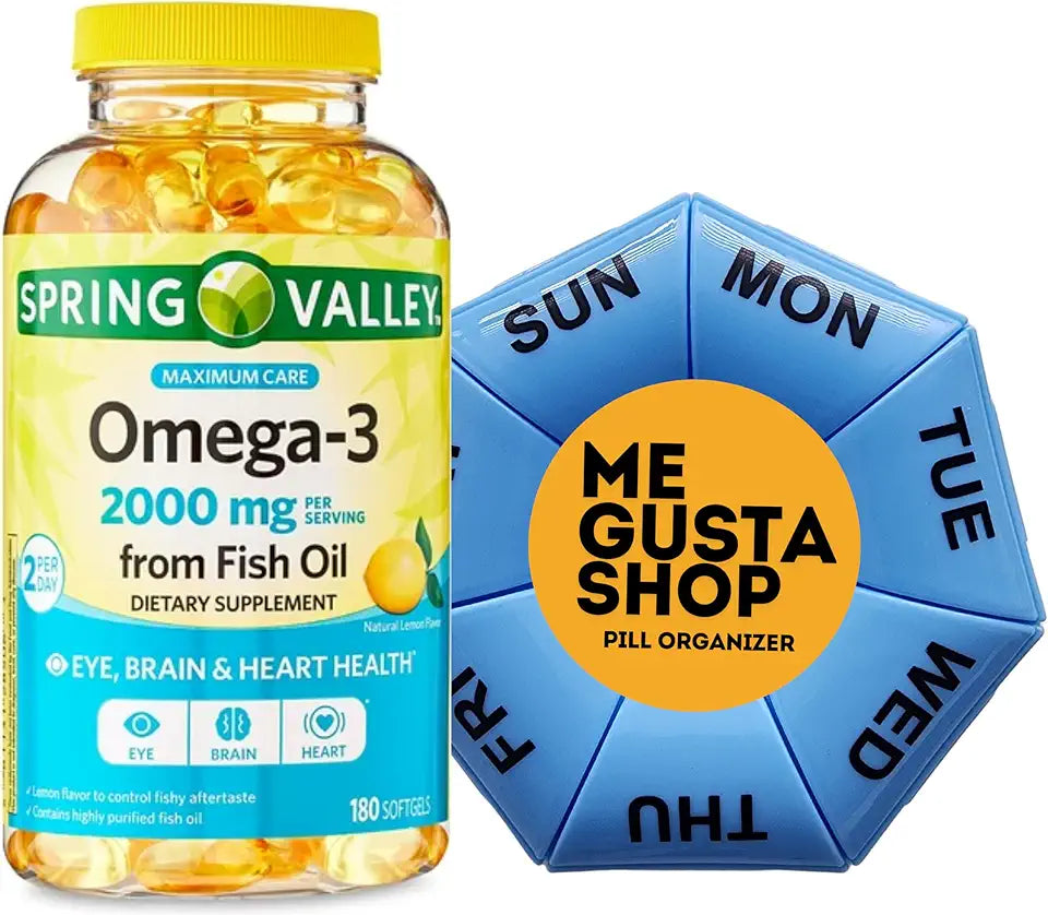 Omega 3 Fish Oil 2000mg 180 Softgels Y985832