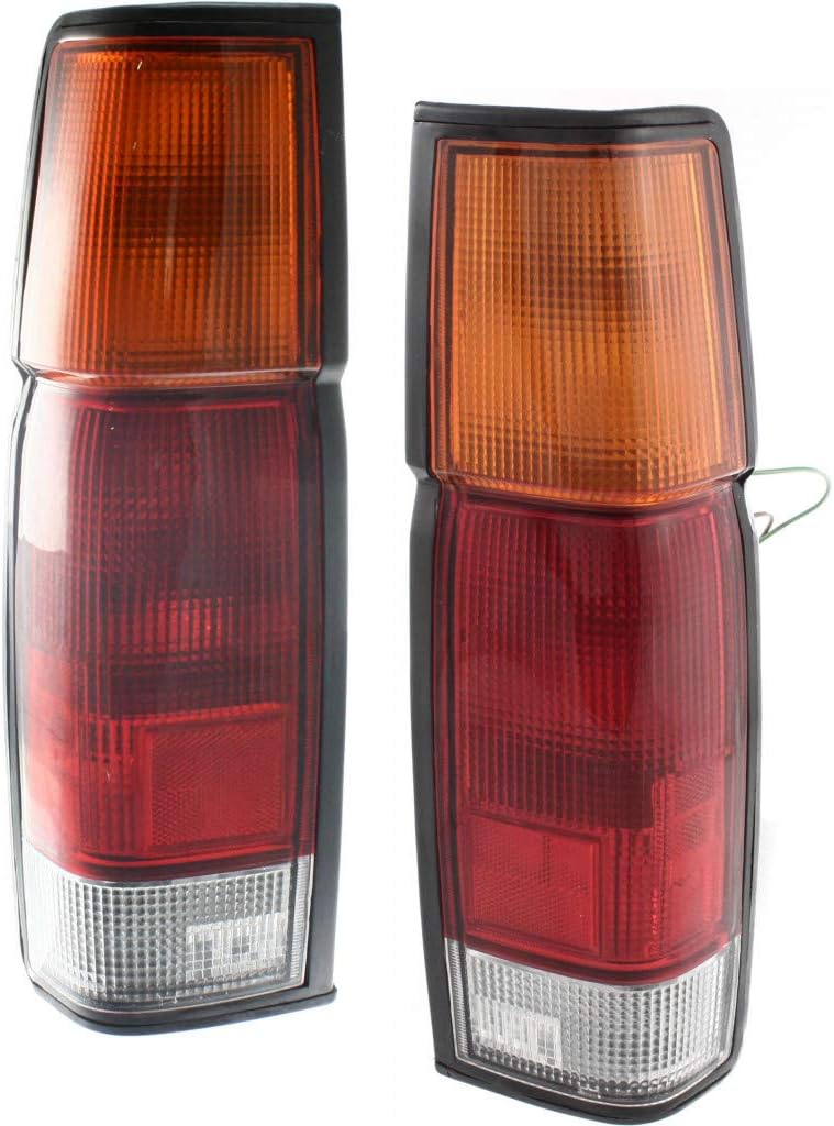 Tail Light Assembly Pair/Set for Nissan D21 1986-1994 Driver and Passenger Side X7932
