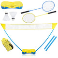 Outdoor Badminton Set with Net Rackets and Birdies K894802