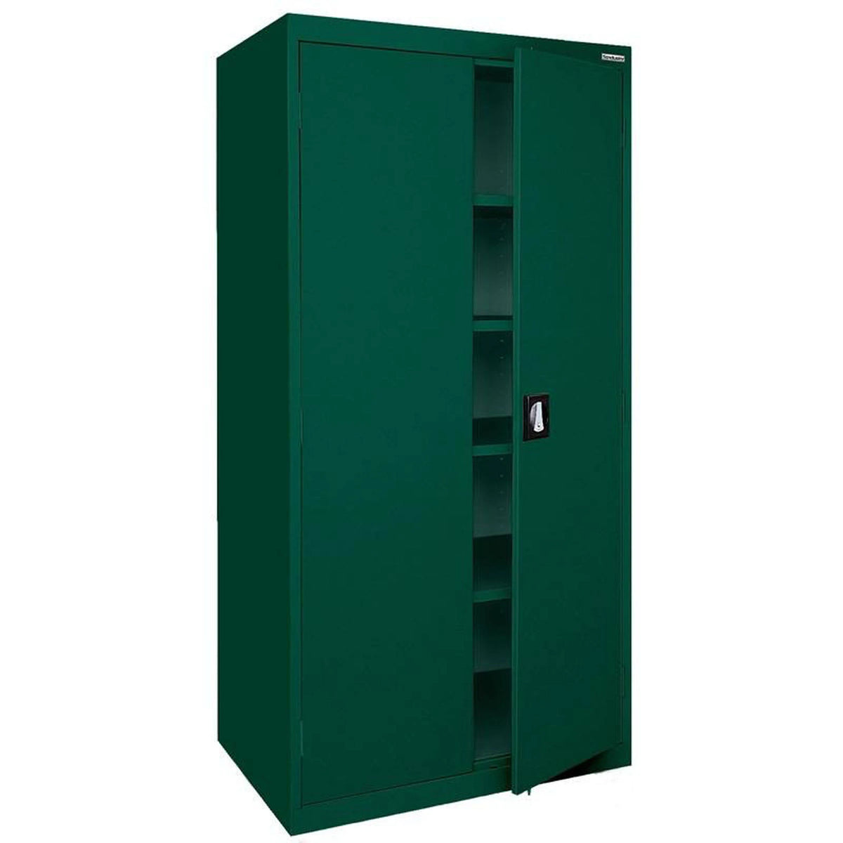 Forest Green Storage Cabinet with Recessed Handle O168