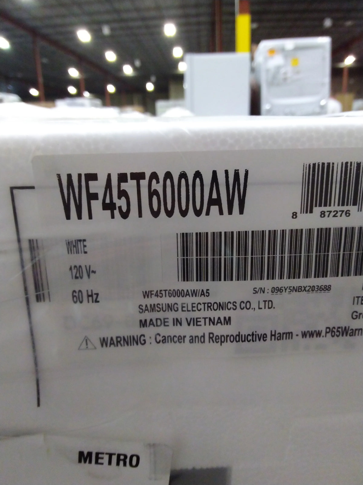 White Front-Load Washer & Electric Dryer X34834