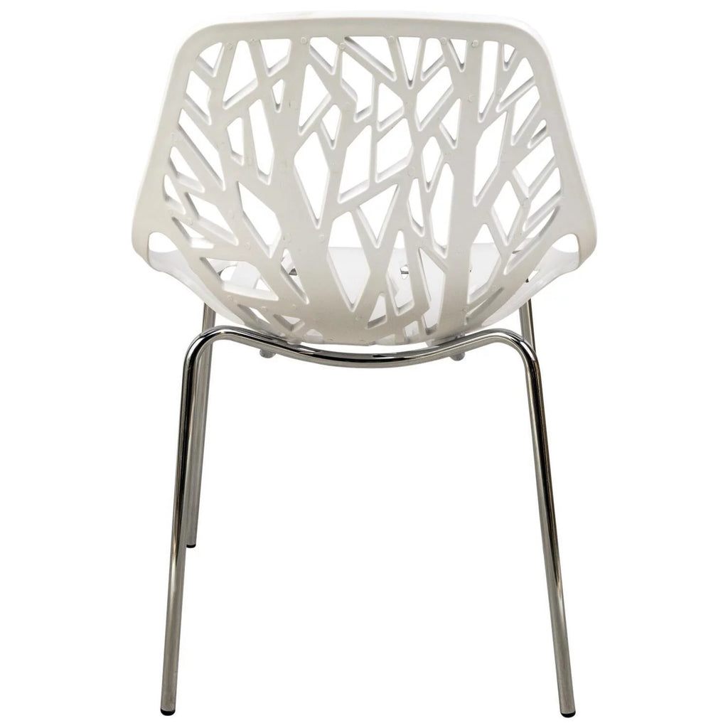 Modern Dining Chair with Chromed Legs H3539