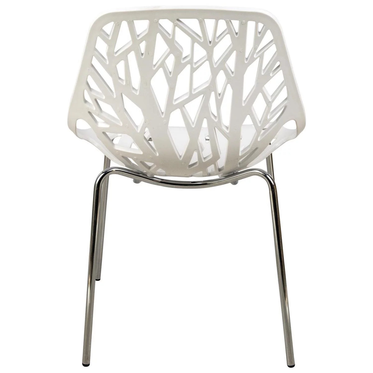 Modern Dining Chair with Chromed Legs H3539