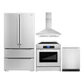 30 Electric Range, Wall Mount Range Hood, Refrigerator with Ice Maker and Dishwasher N379