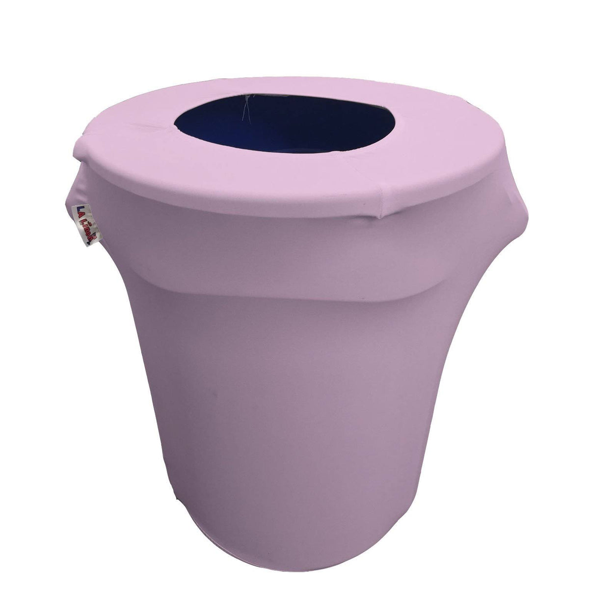 Lilac Stretch Spandex Trash Can Cover, 32 gal. Round T9188