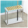 White Floor Rack Holds 36 Cues O9062