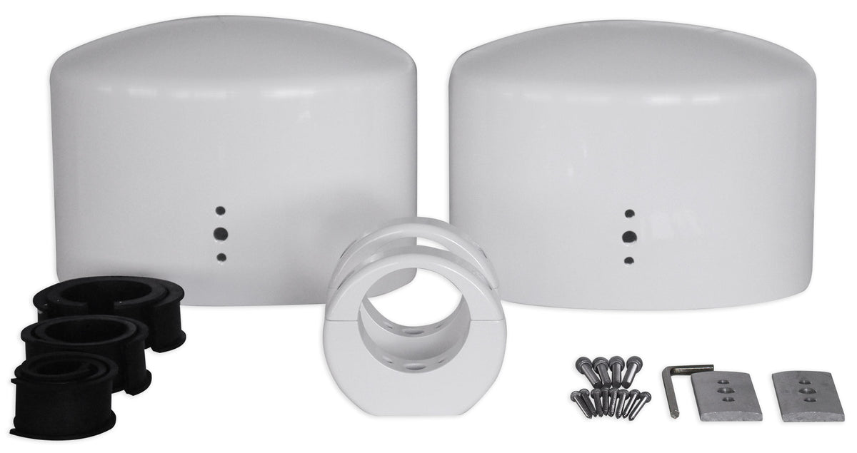 6x9" White Aluminum Wakeboard Tower Speaker Pods L964