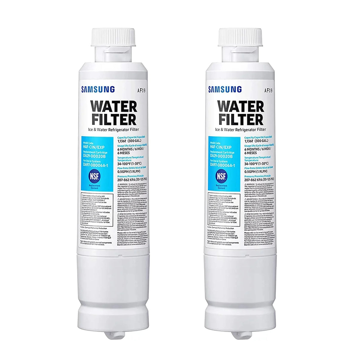 2 Pack Refrigerator Water Filter Z485