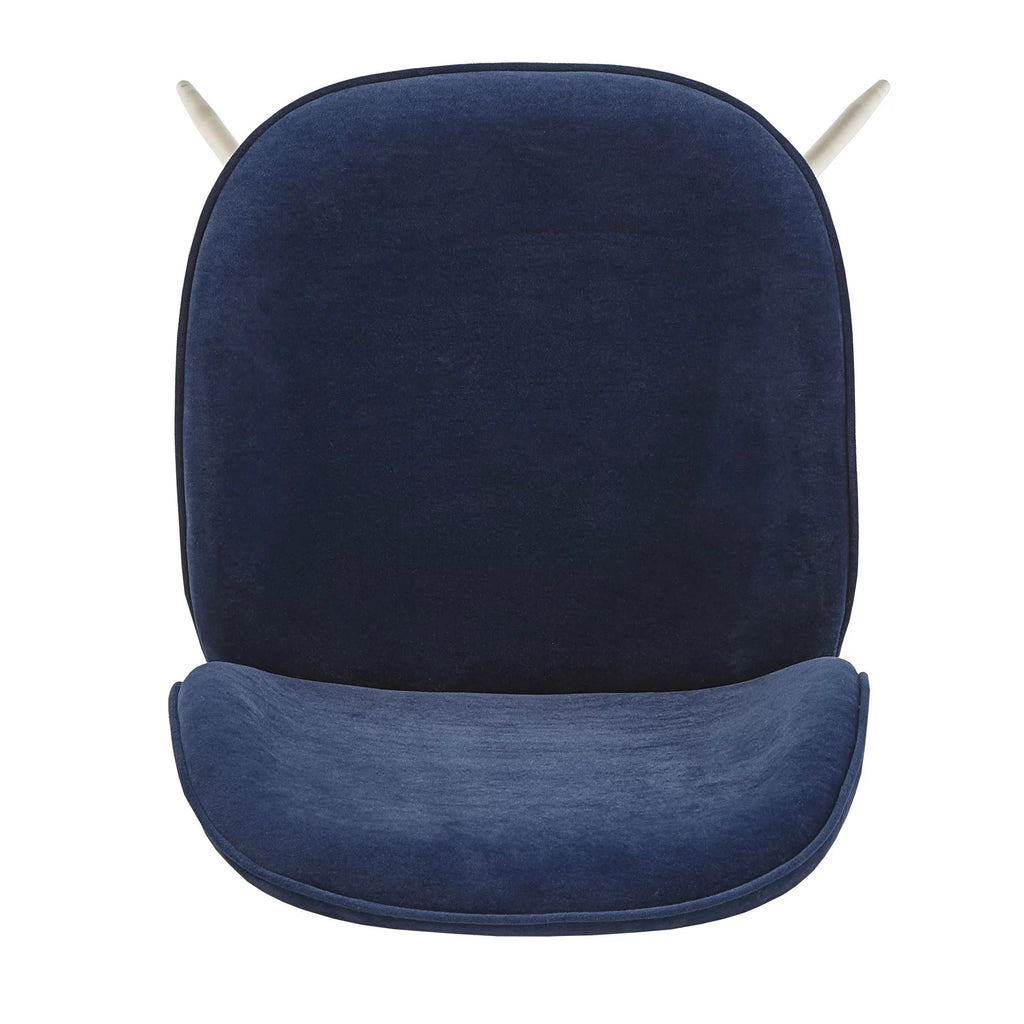Blue Velvet Upholstered Dining Chair Set of 2 Y9363