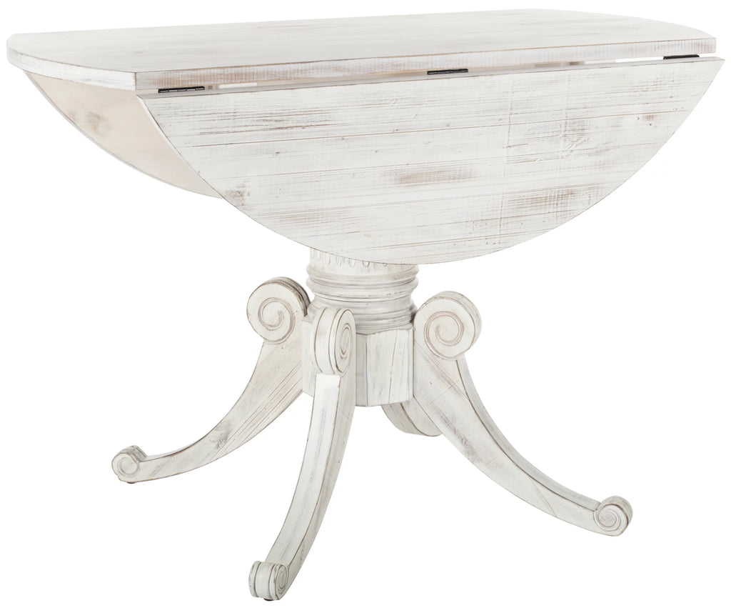 Antique White Foldable Leaf Dining Table U90850