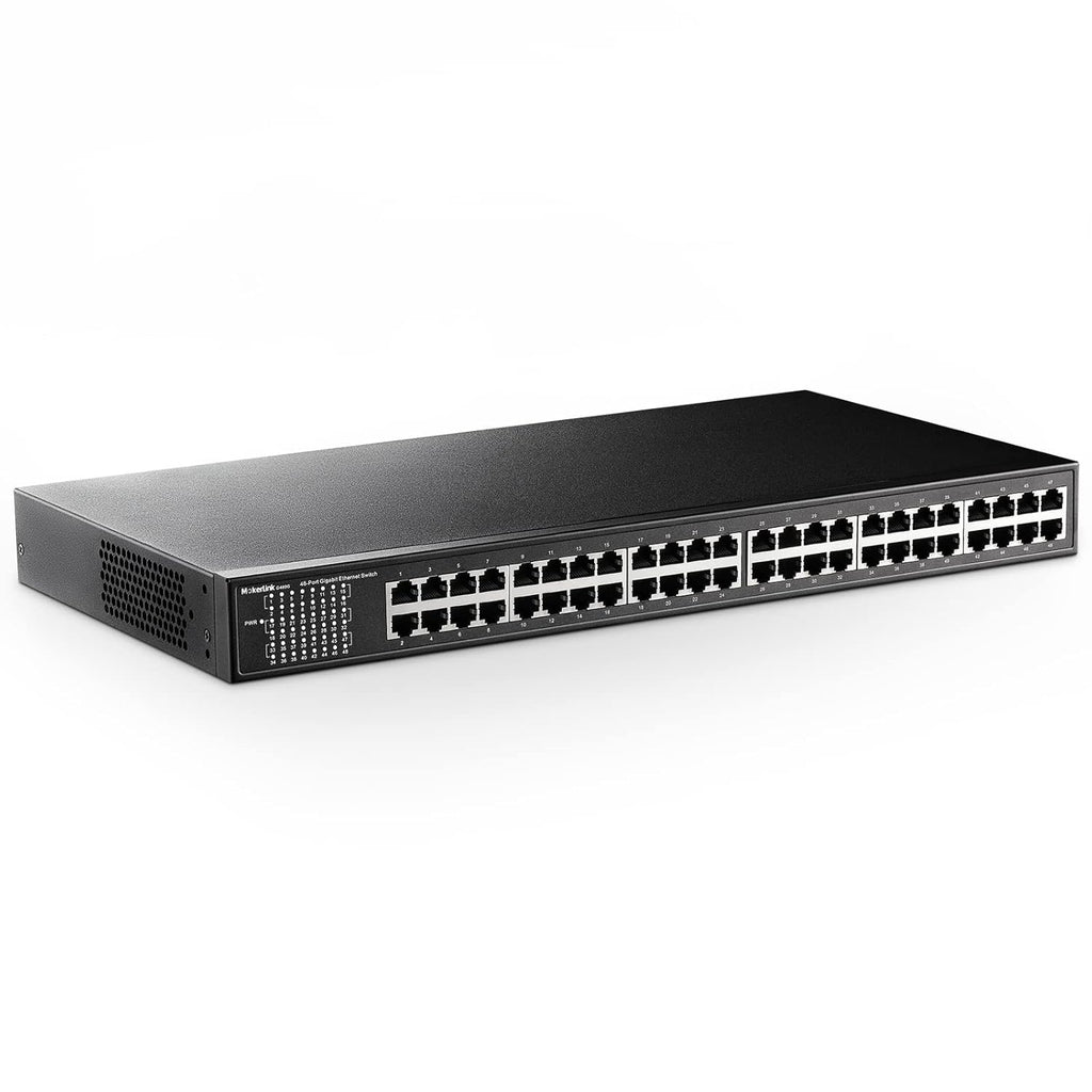 28 Port PoE Gigabit Managed Switch, 24 GE PoE Port, 4 GE Uplink, 4 Combo SFP, 300W, L2+ Smart Managed, Rackmount Fanless E255