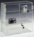 16.5 by 16.25-Inch Countertop Acrylic Display Case with 2 Shelves R322
